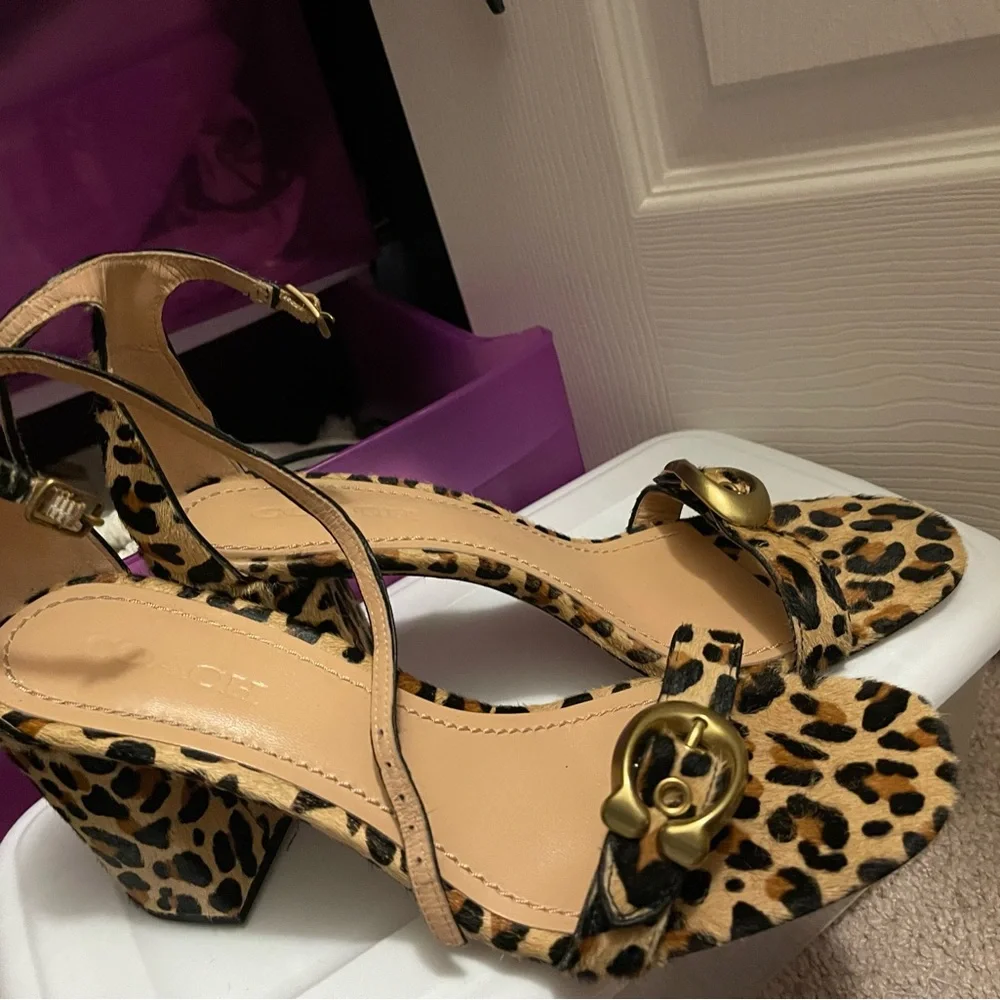 Coach leopard heels - Picture 5 of 5